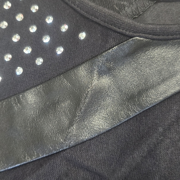 NWOT Express Black Rhinestone Bodycon Dress Size Small - Picture 9 of 9